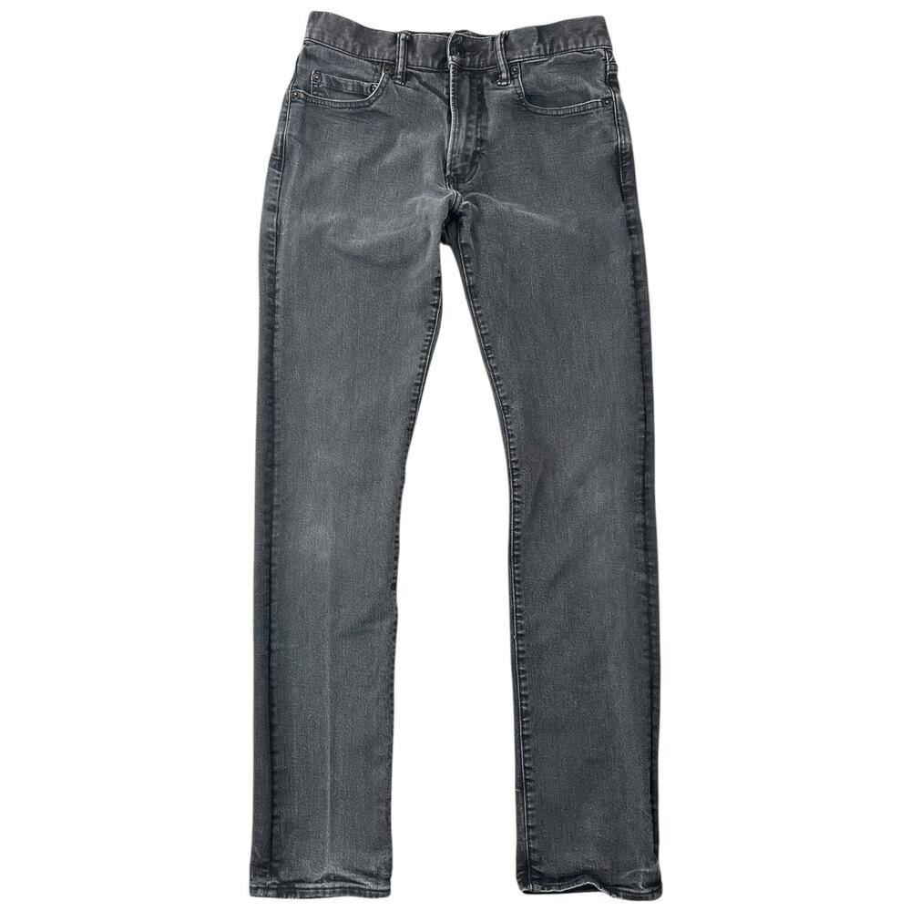GAP Slim Fit Straight Leg Jeans Washed Black Stretch Denim - Men’s 29x30.5